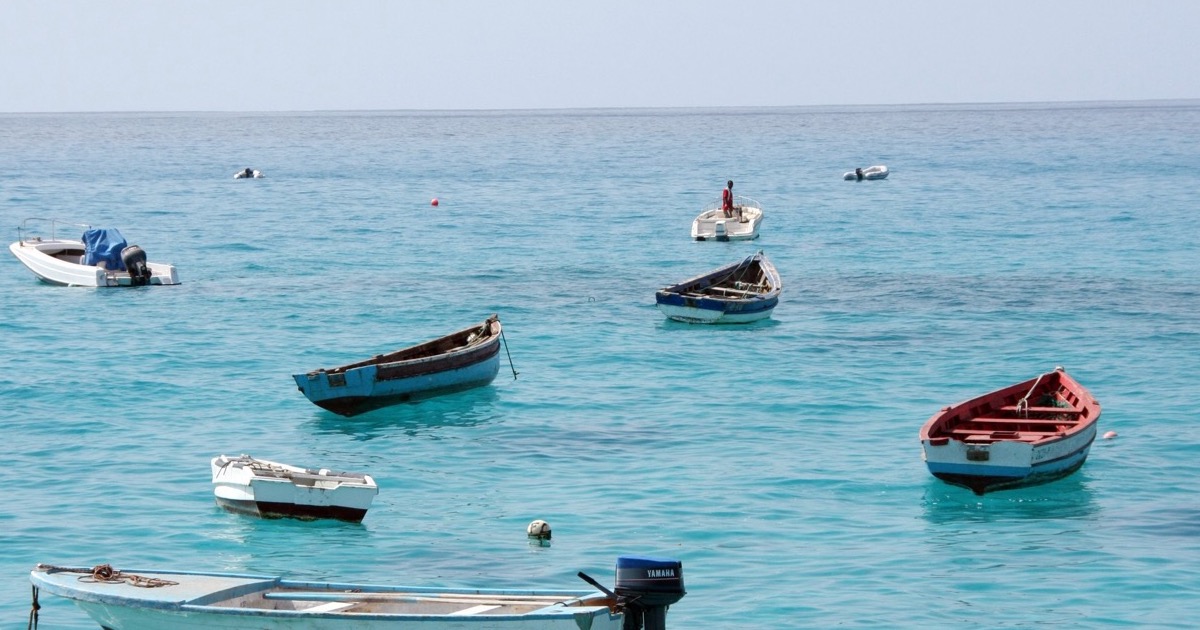 Fishing boats at Santa Maria, Sal, Cape Verde